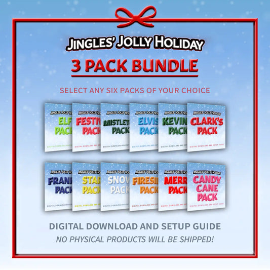 Included packs in Jingles' Three Pack Bundle - singing snowman holiday animations by Trick Ghastly