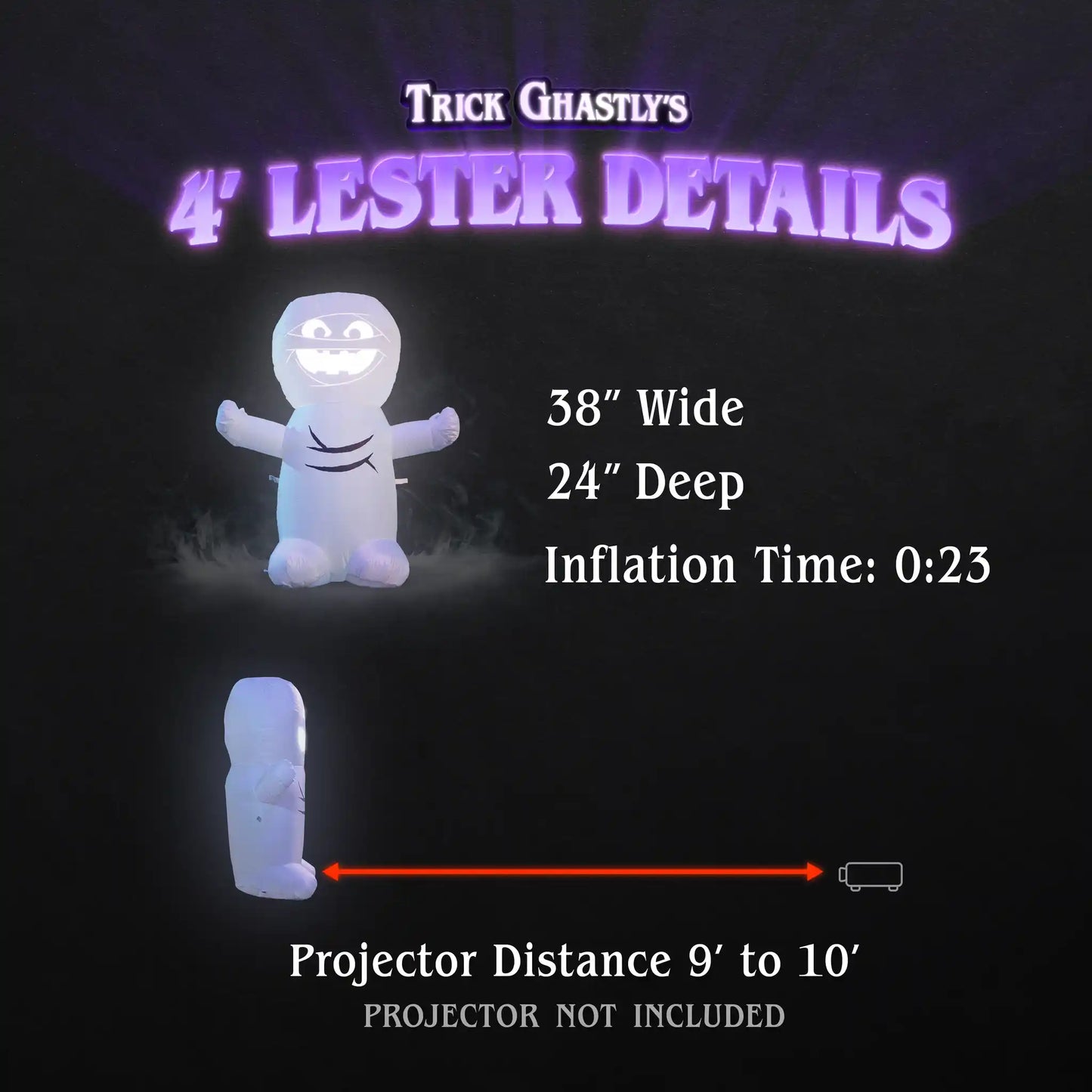 Official Lester the Mummy Inflatable